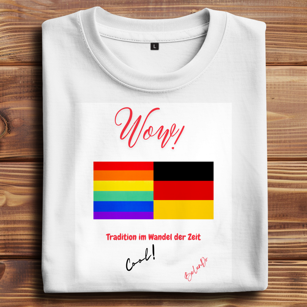 Oversize Statement Tee Rainbow/Ger